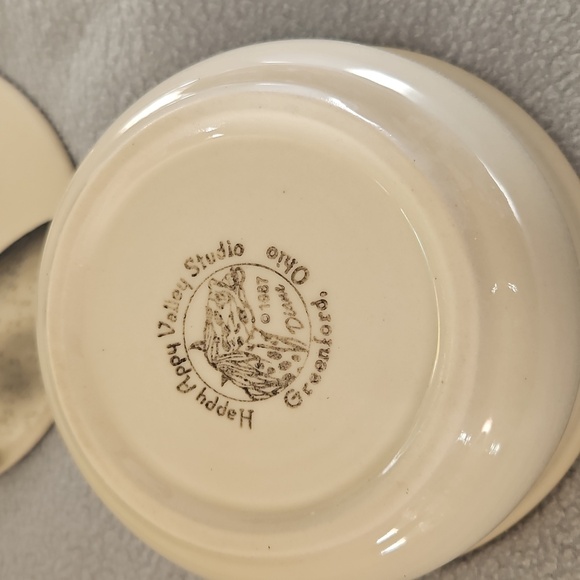 Horse Happy Appy Valley Studio Pottery Bowl and Lid Set Vintage Cira 1987 - Picture 5 of 8